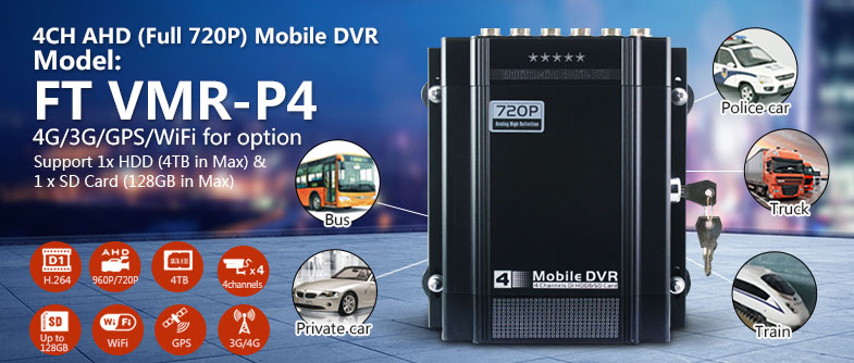 4TB AHD Mobile DVR